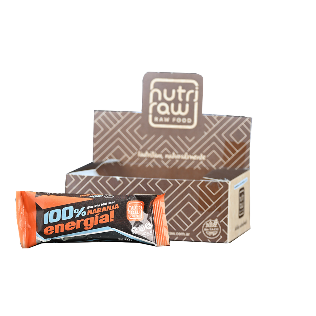 Caja x12 barritas energeticas - NARANJA - Nutriraw