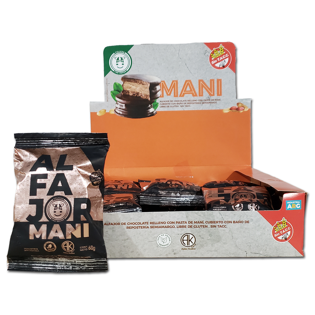 Caja x12 alfajores - MANI - Felices