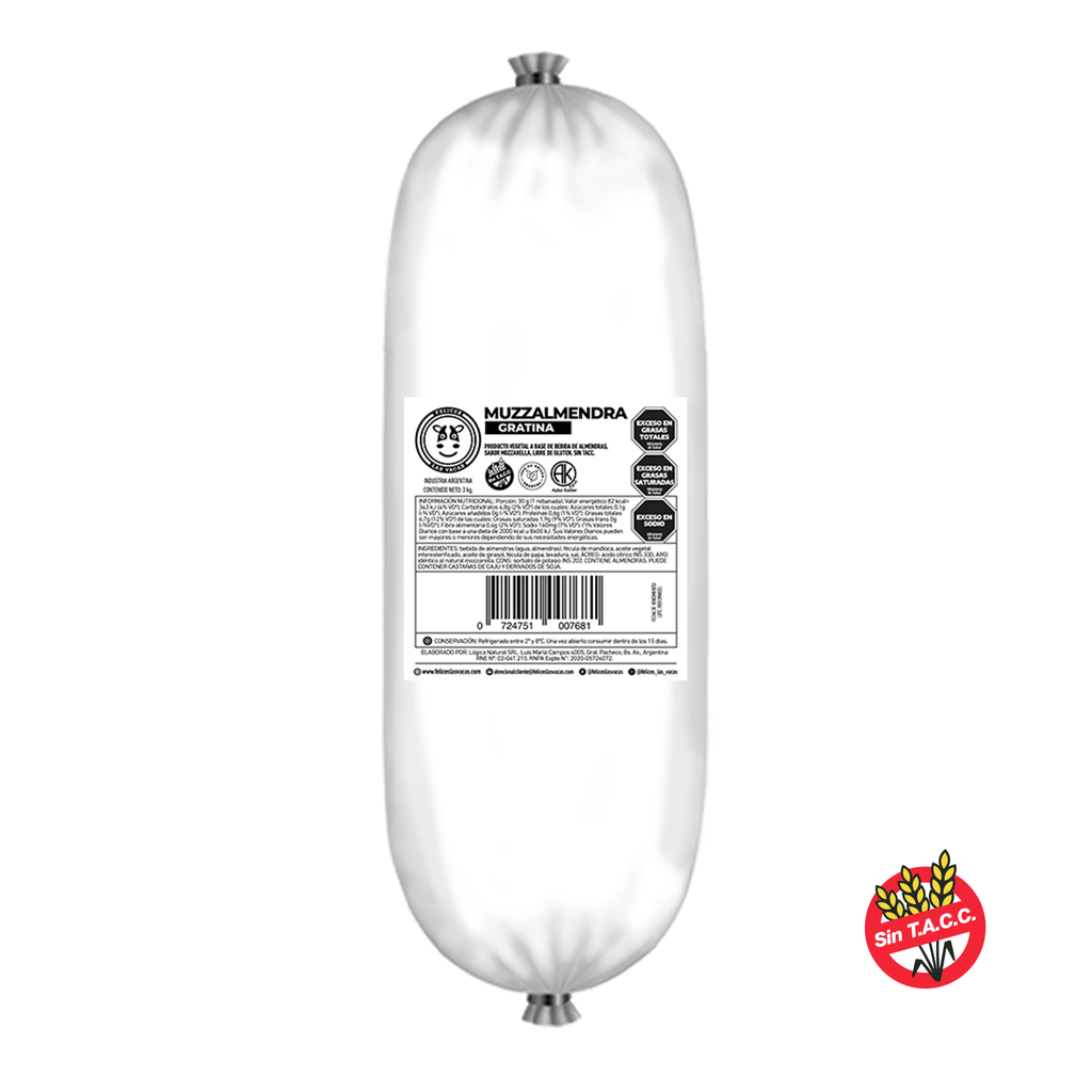 GASTRONOMICO - MOZZARELLA de almendras x3kg - Felices