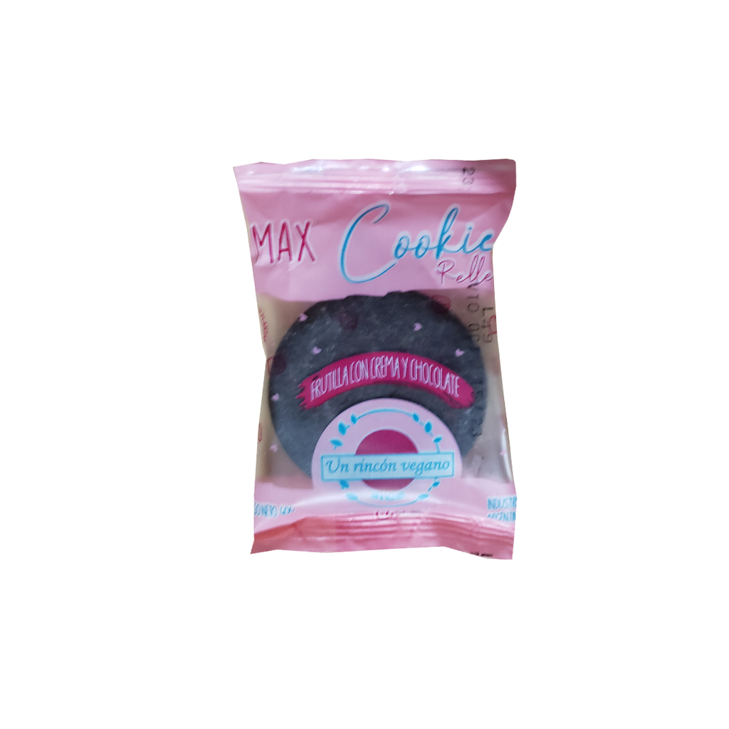 Pack x4 alfajores - MAX COOKIES de FRUTILLA y CREMA- URV