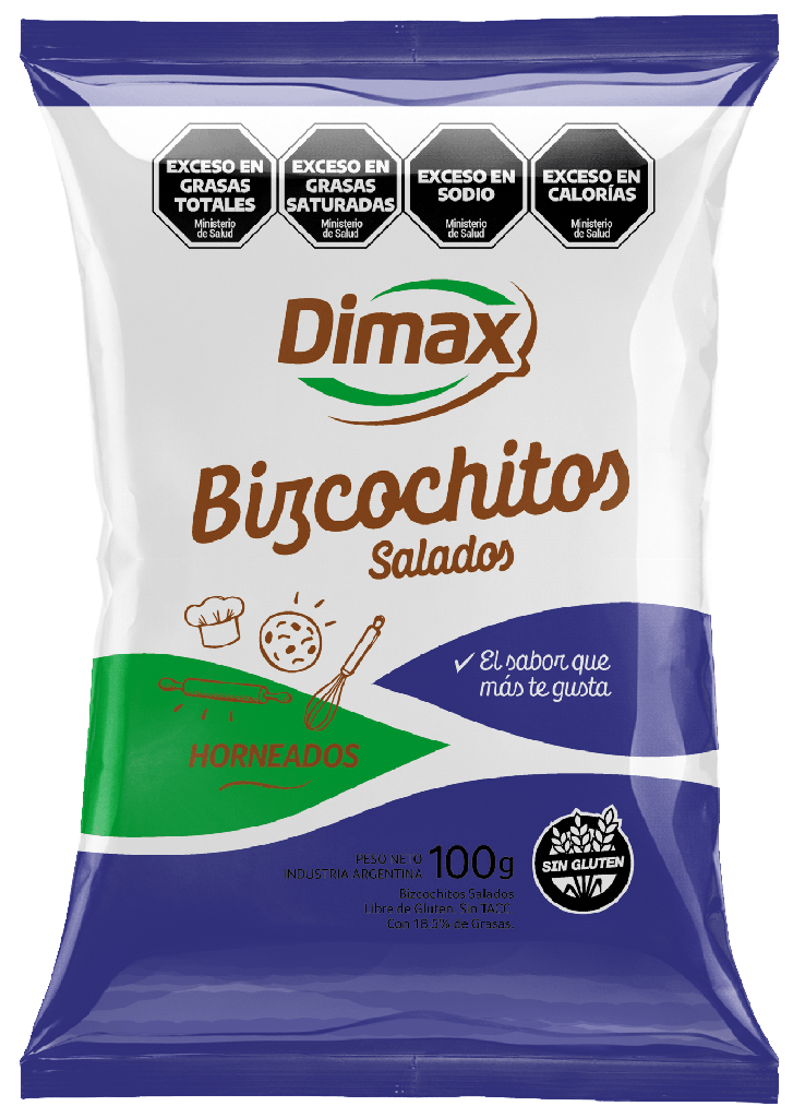 Bizcochitos SALADOS x100g - Dimax