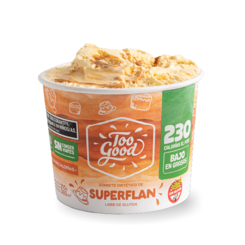 Helado BAJO en CALORIAS - SUPER FLAN - Too Good