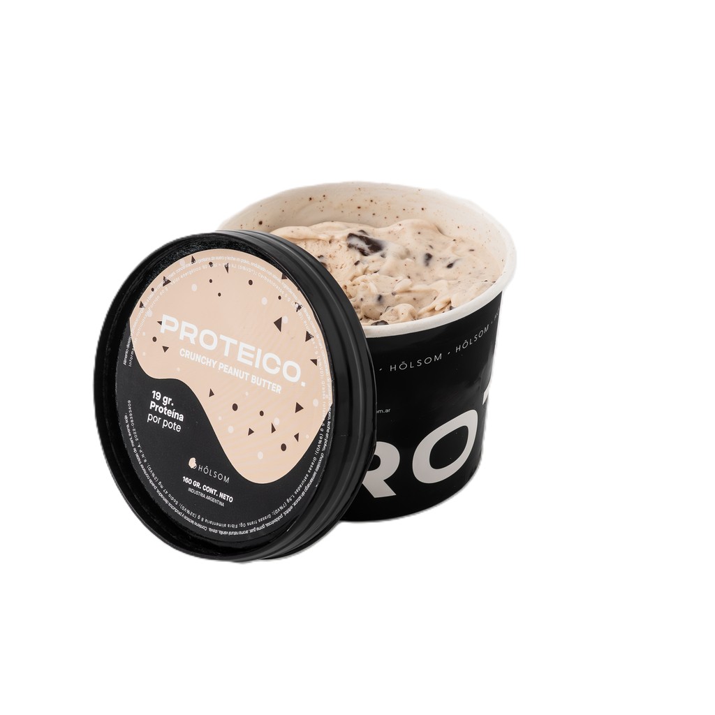 Helado proteico x250g - PASTA de MANI CROCANTE - Holsom