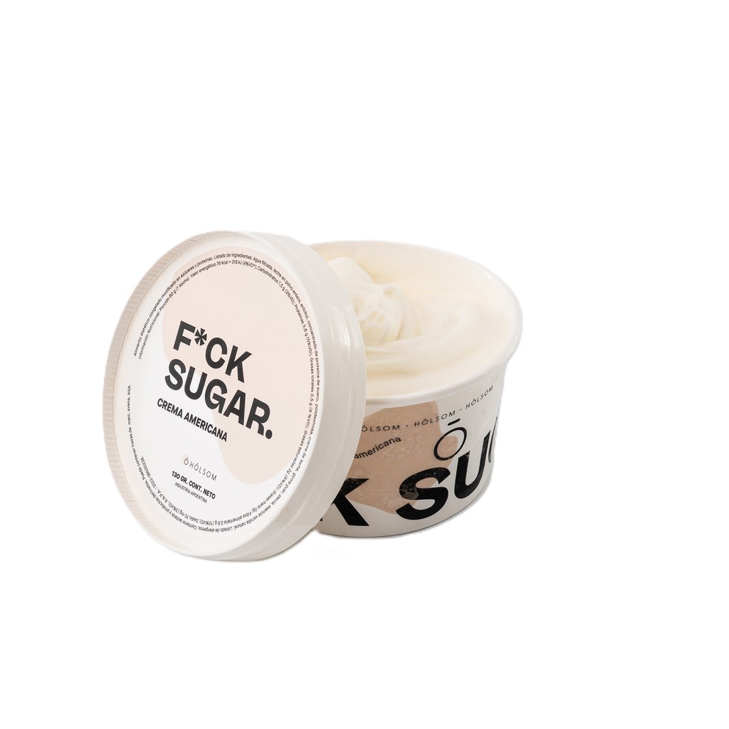 Helado s/azucar x130g - Crema AMERICANA - Holsom