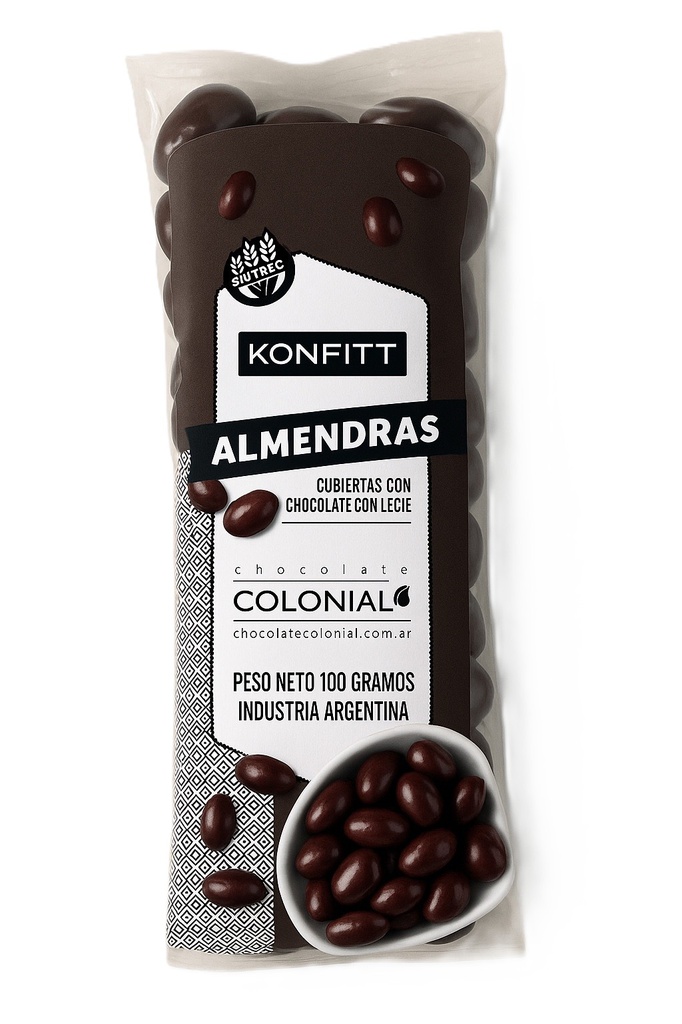 ALMENDRAS c/CHOCOLATE c/leche - Colonial