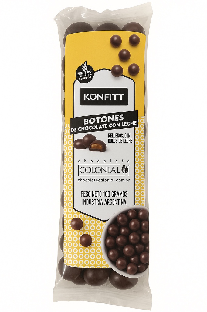 Botones de CHOCOLATES rellenos c/DDL - Colonial