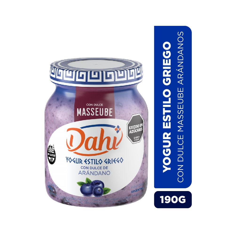 Yogur GRIEGO c/MERMELADA de ARANDANOS - Dahi