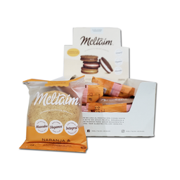 [708] Caja x12 alfajores - NARANJA y CHOCO - Meltaim