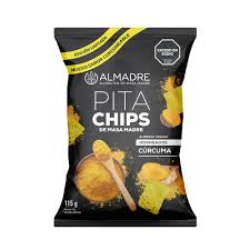 [3351] Pita chips c/CURCUMA x115g - Almadre