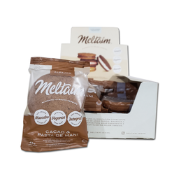 [702] Caja x12 alfajores - CACAO y PASTA DE MANI - Meltaim